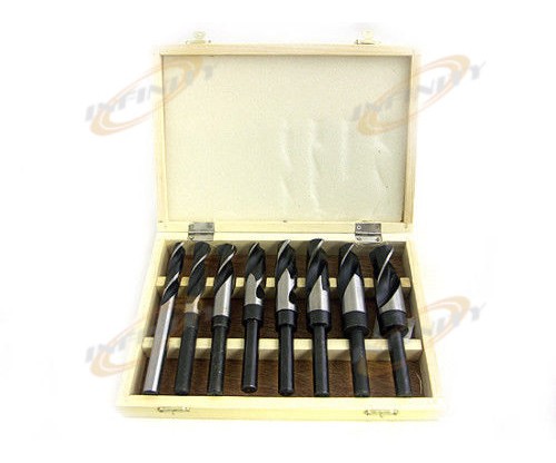 8 PCS JUMBO SIZE WOOD DRILL BITS SET WITH WOODEN CASE